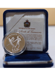 1995 - 1000 lire argento San Marino Olimpiadi Atlanta proof